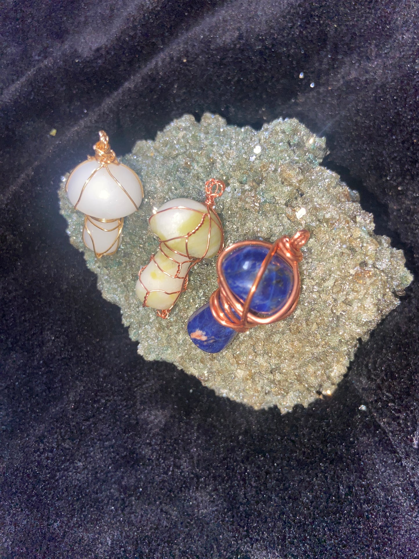 Crystal Mushroom Necklace