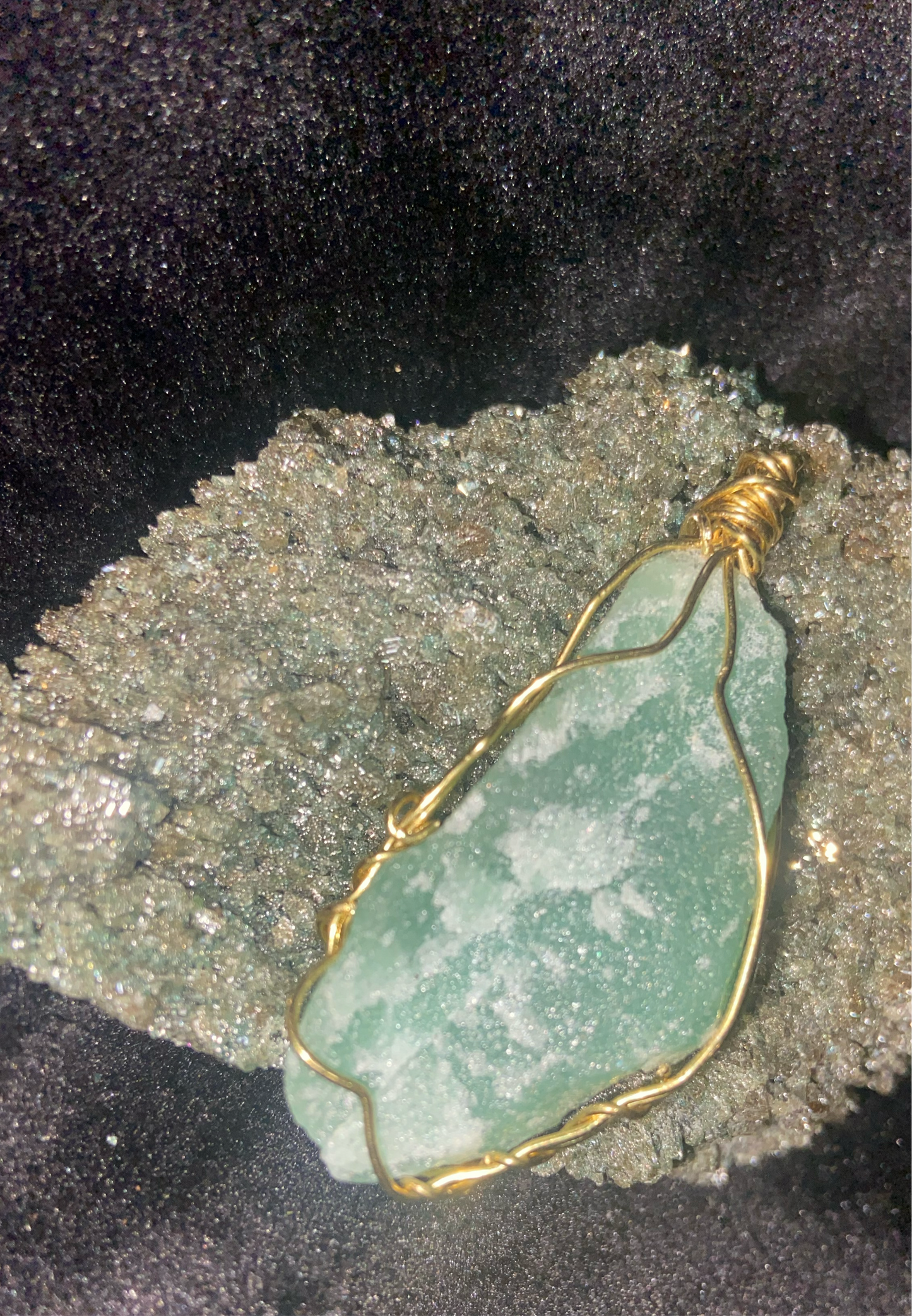 Gold Wrapped Jade