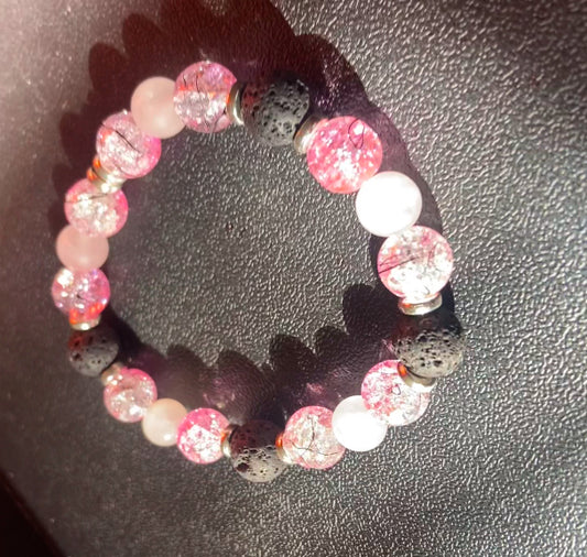 Pink And Black Crackle