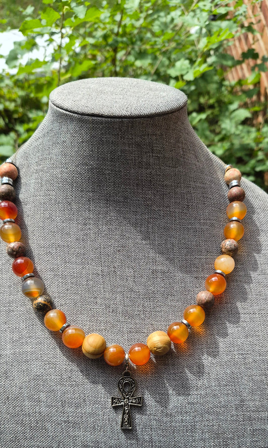 Grounding Necklace W/ Ankh