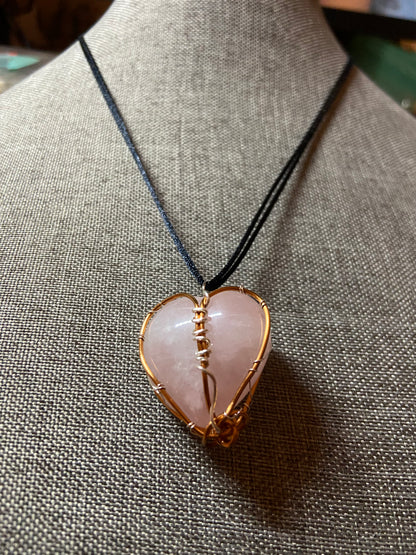 Rose Quartz Heart