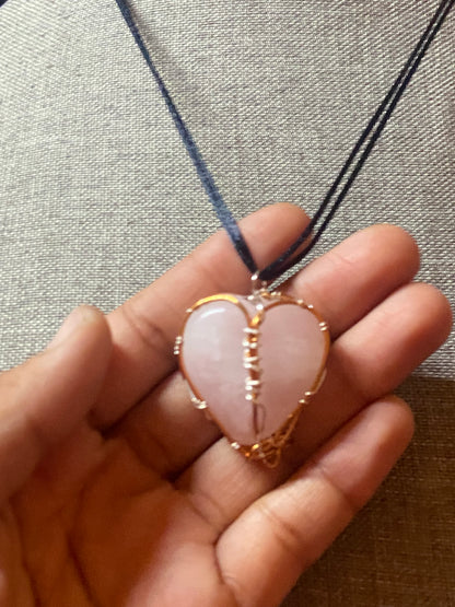 Rose Quartz Heart