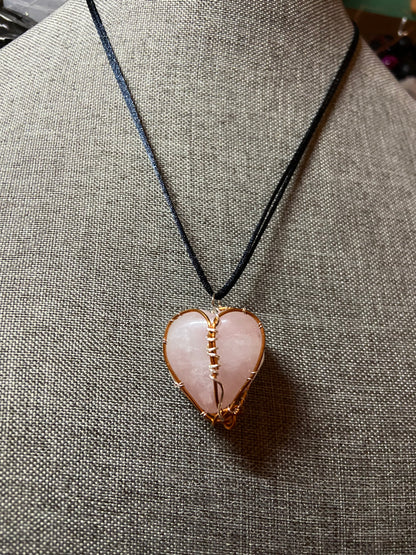 Rose Quartz Heart