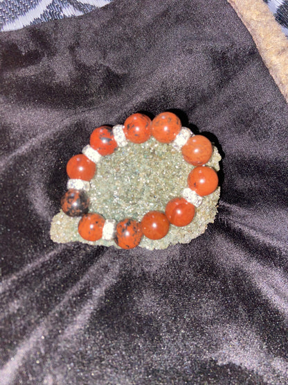 SMALL (Women’s/Petite) Chunky Mahogany Obsidian Bracelet