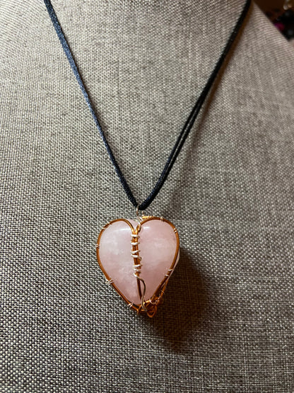 Rose Quartz Heart