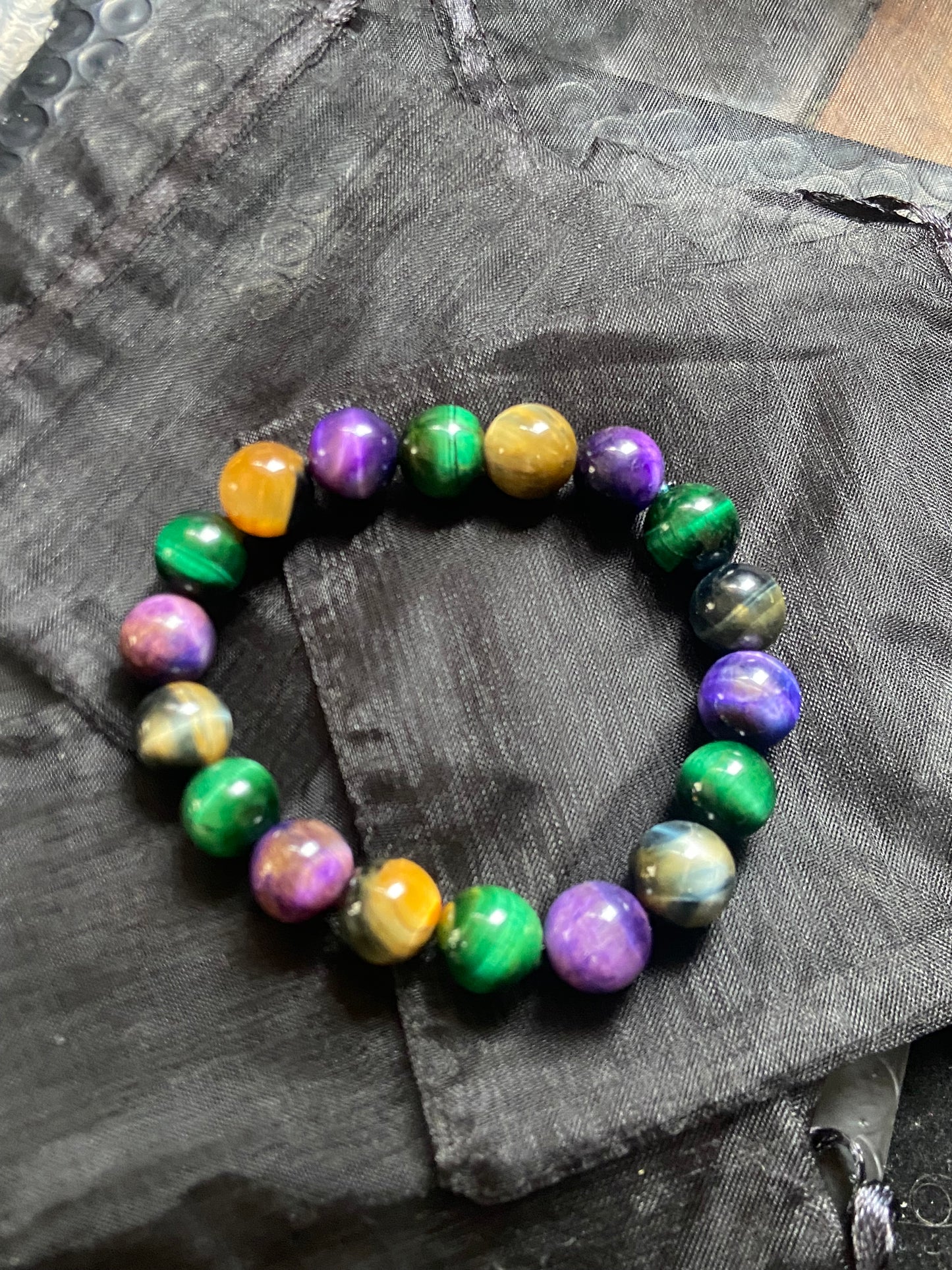Triple Tigers Eye Bracelet