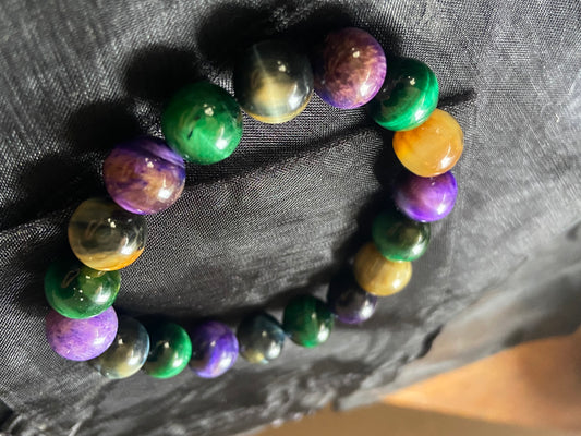 Triple Tigers Eye Bracelet