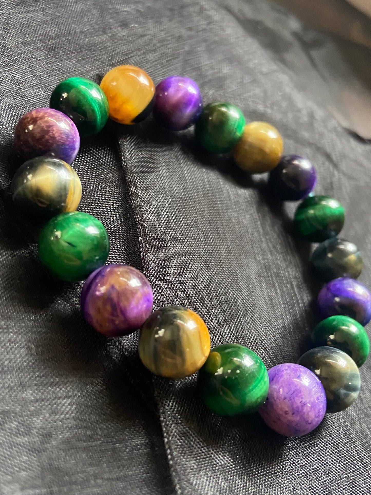 Triple Tigers Eye Bracelet
