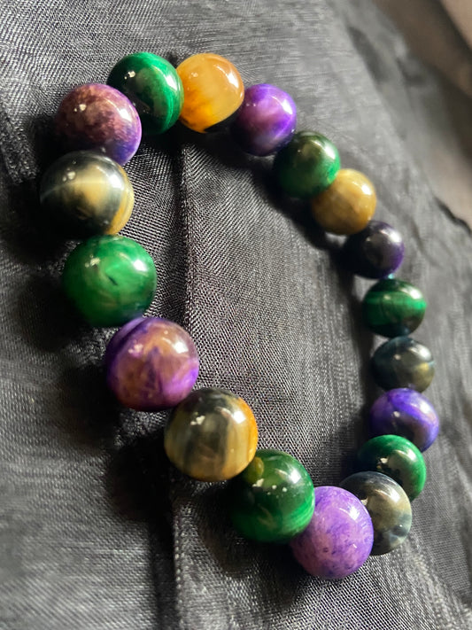 Triple Tigers Eye Bracelet