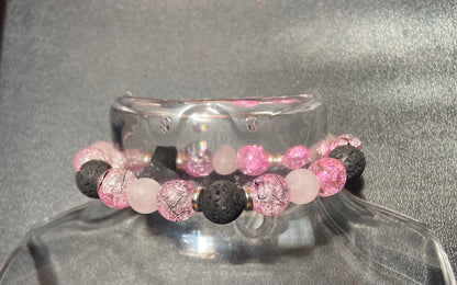 Pink And Black Crackle