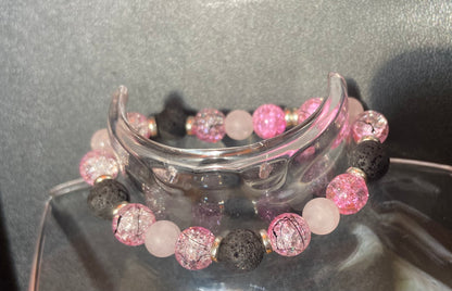 Pink And Black Crackle