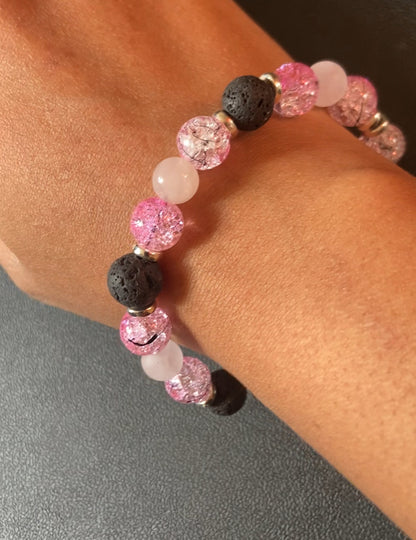 Pink And Black Crackle