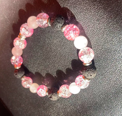 Pink And Black Crackle