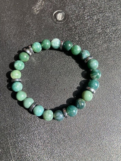 Botanical Moss Agate Bracelet