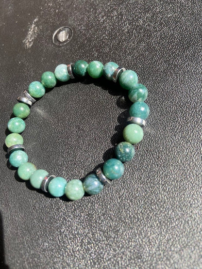 Botanical Moss Agate Bracelet