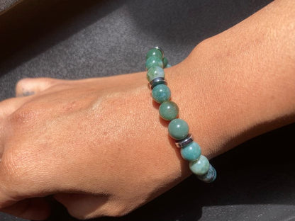 Botanical Moss Agate Bracelet