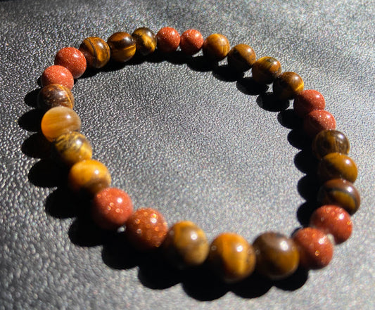 Sandstone and Tigers Eye Bracelet
