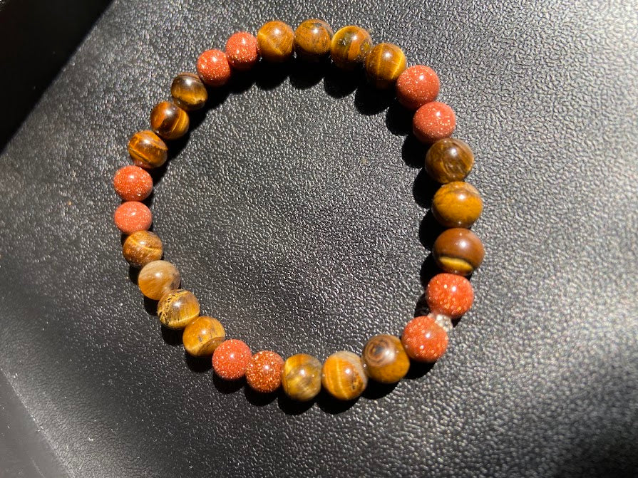 Sandstone and Tigers Eye Bracelet