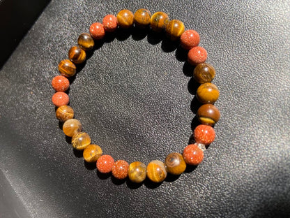 Sandstone and Tigers Eye Bracelet