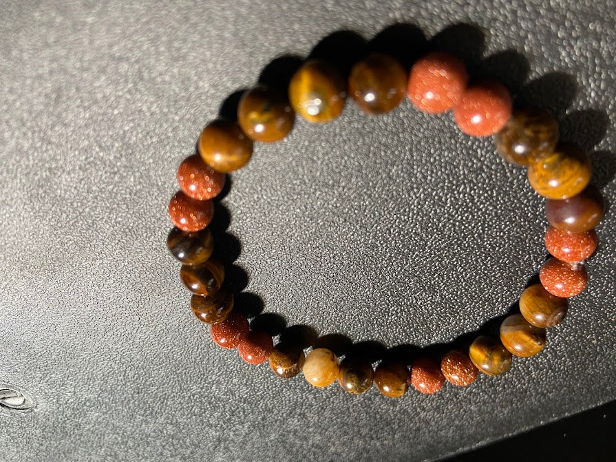 Sandstone and Tigers Eye Bracelet