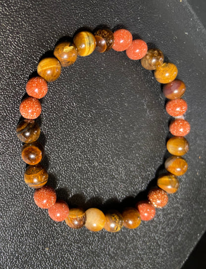 Sandstone and Tigers Eye Bracelet