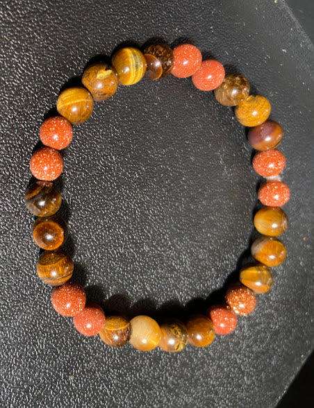 Sandstone and Tigers Eye Bracelet
