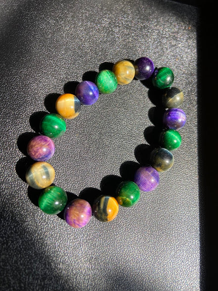Triple Tigers Eye Bracelet