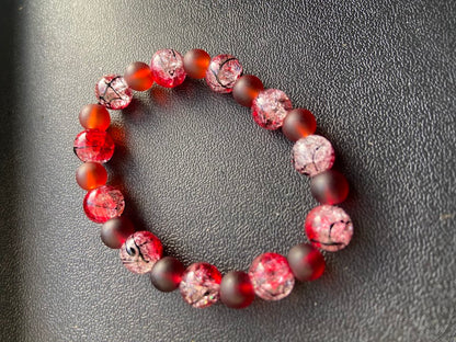Red Crackle Bracelet