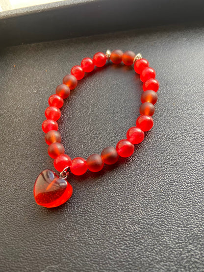 Jade Heart Pop Bracelet