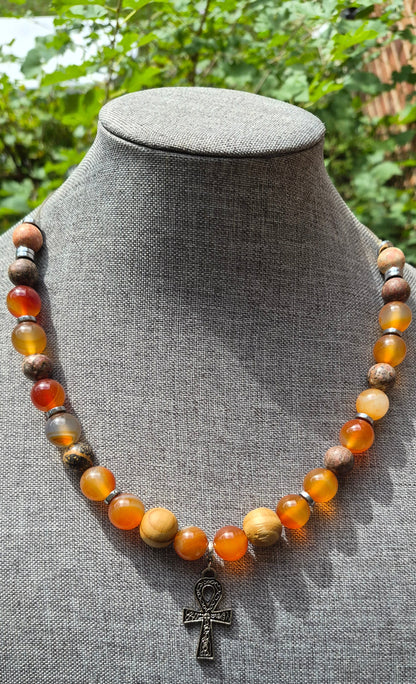 Grounding Necklace W/ Ankh