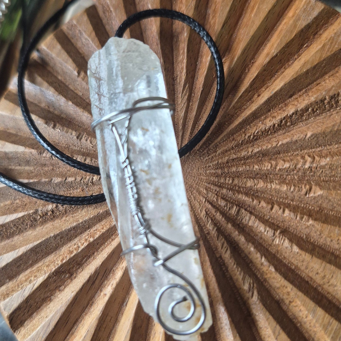 Raw Clear Quartz Necklace