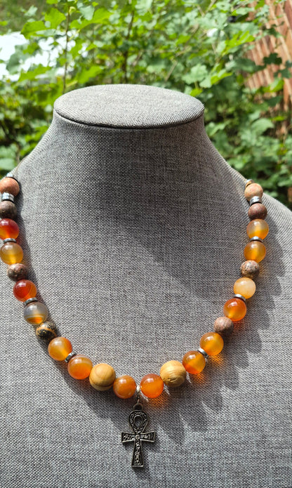 Grounding Necklace W/ Ankh