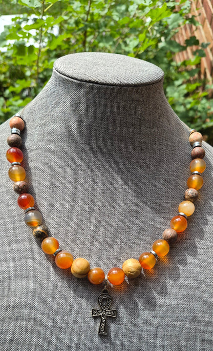 Grounding Necklace W/ Ankh