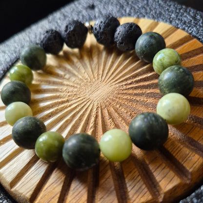 Dual Jade Prosperity Bracelet
