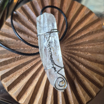 Raw Clear Quartz Necklace
