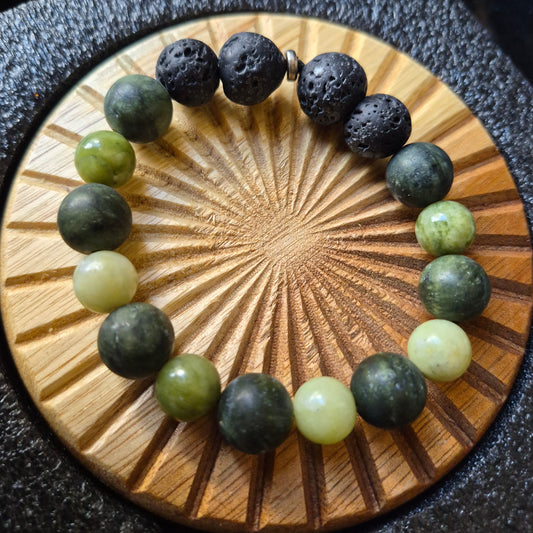 Dual Jade Prosperity Bracelet